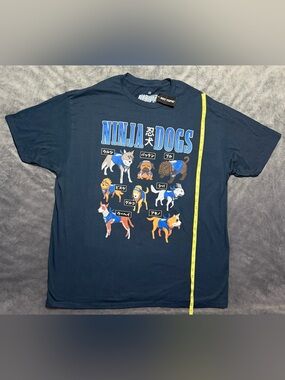 Hot Topic Naruto Shippuden Ninken Names T-Shirt  NWT SIZE 2XL